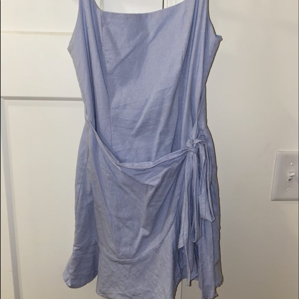 Princess Polly Baby Blue Wrap Mini dress